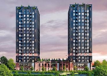 Квартиры: 2 комнаты, 88 м², Элитка, 17 этаж, Готовая ПСО (под самоотделку) — 1