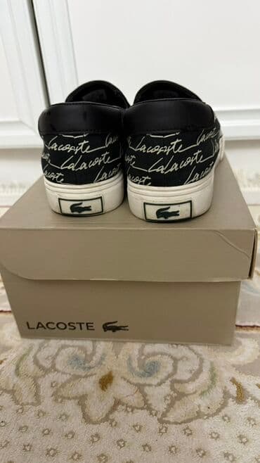 Атайын кийим: Lacoste — мужские/унисекс слипоны - Модель: текстильные слипоны — 2