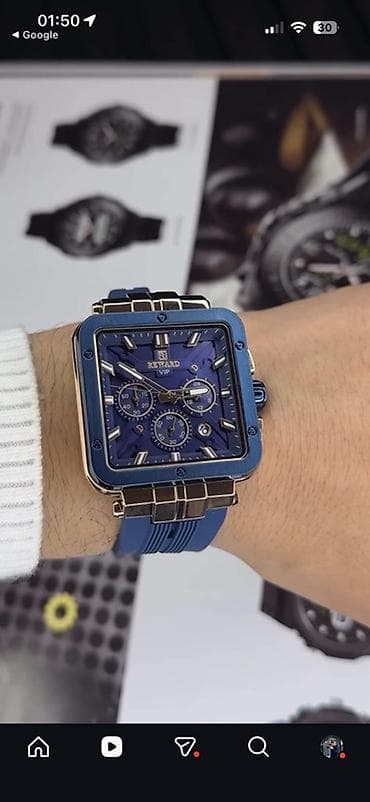 skyline часы: Мужские наручные часы REWARD VIP - Квадратный корпус с винтами по — 2