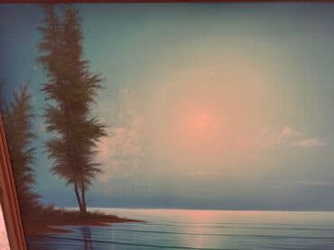 чуйкова исанова: Ыссык - Куль картина маслом на холсте 2003г — 3