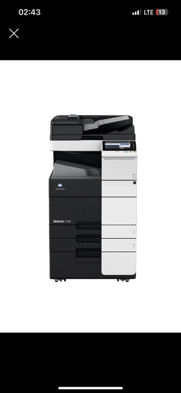 Цветной копировальный аппарат С558 Скорость печати: 55 стр./мин