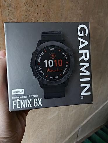 Техника и электроника: Продаю часы Garmin fenix 6X Pro Solar Titanium размер 51mm. Солнечная — 5