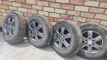 Шиналар жана дисктер: Дөңгөлөктөр монтажда 215 / 70 / R 16, All-season, Жаңы, Комплект, Жол тандабастар (АТ/МТ), Куйма — 4