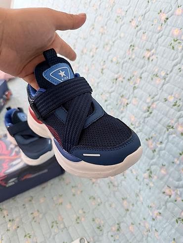 мма шорты: Детские кроссовки KIDS - Цвет: темно-синий с синими и красными — 2