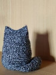 чебурашка из плюшевой пряжи: Игрушки-амигуруми(Привидение, Гусь, Крысенок, Котик) — 8