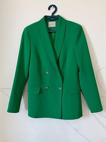 мужские пиджак: Женские пиджаки и бомбер - Яркий оранжевый однобортный пиджак на 2 — 3