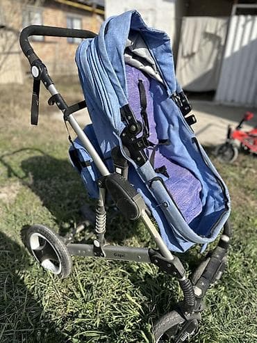 Балдардын кийим-кечелери жана бут кийимдери: Балдар арабасы, Башка бренд, түсү - Көгүлтүр, Колдонулган — 2