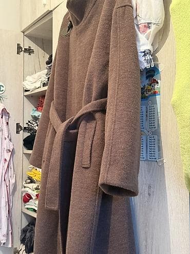 холат: Пальто, Халат, Зима, С поясом, XL, 2XL, 3XL — 10