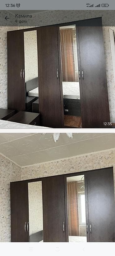 Спальный гарнитур в темном венге Состав комплекта: полный комплект и