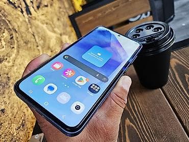 active 12 pro: Samsung Galaxy A55 5G, Б/у, 128 ГБ, цвет - Синий, 1 SIM, 2 SIM, eSIM — 9