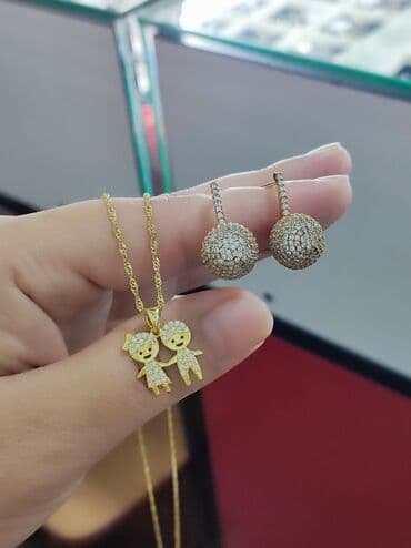 свадебные платья от производителя: Серебро Италия Серебряный Серьги+ Цепочка с подвеской Цена 4500сом — 4