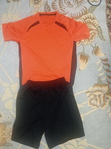 мусульманский одежды: Спортивный комплект: футболка + шорты - Футболка: ярко-оранжевая — 1
