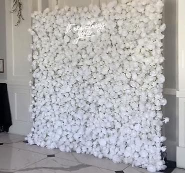 Аренда цветочных стен/фотозоны из искусственных цветов. На свадьбу — 3