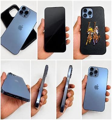 q maks: IPhone 13 Pro, Б/у, 256 ГБ, Sierra Blue, Чехол, 100 % — 1