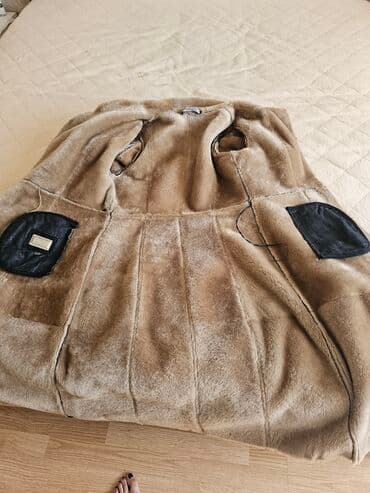 теплый и удобный: Пальто, Овчина, На молнии, L — 2