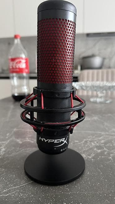 звуковые карты hyperx: Конденсаторный USB‑микрофон HyperX (линейка QuadCast/QuadCast S) - — 1