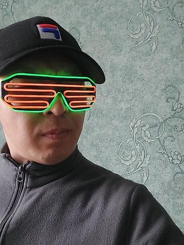 очки rayban камера: Светящиеся неоновые очки-жалюзи (EL-wire) - Двухцветная подсветка — 5