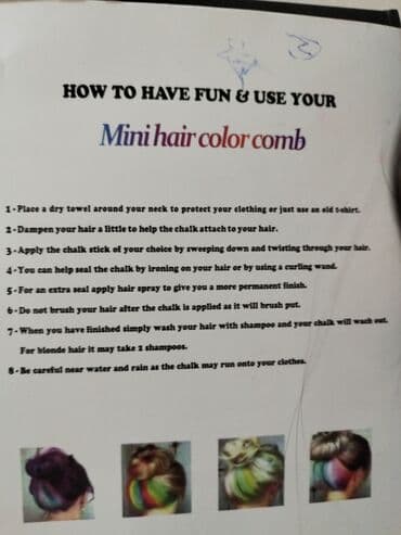 чач тарач: Мелки для окрашивания волос. Использовали только 2 краски — 2