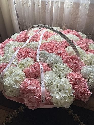 корзина для цветы: Большая декоративная корзина с цветочной композицией - Основа — 4