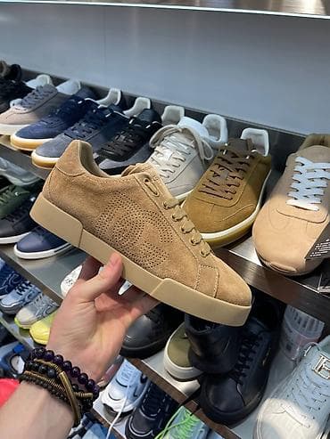 сумка чемодан цена: Замшевые кроссовки Dolce & Gabbana - Материал верха: натуральная — 10