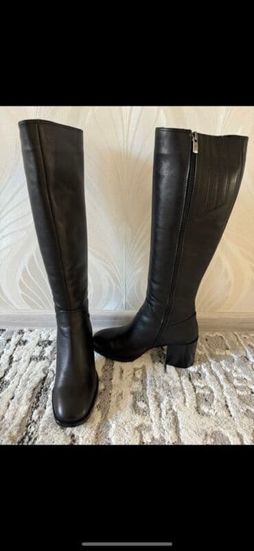 сапоги зимние женские натуральная кожа натуральный мех распродажа: Сапоги DICCI 05060, женские. - Цвет: черный - Размер: 37 (маркировка — 1