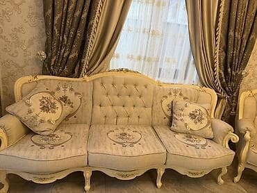 элитная итальянская мебель: Комплект мягкой мебели, цвет - Бежевый — 2