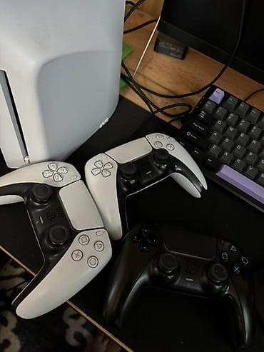 диск ps5: PlayStation 5 slim на 1 терабайт (модель с дисководом) + комплект — 3