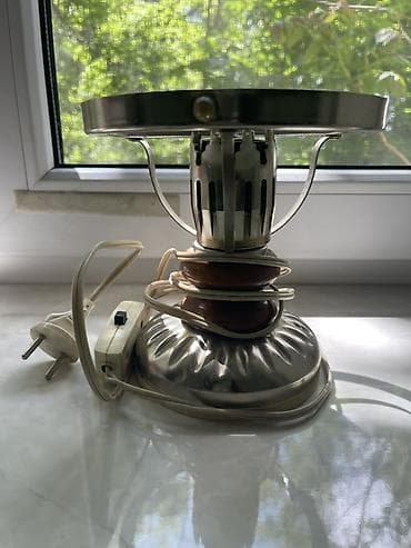 Освещение: Настольная лампа ретро-стиля (каркас без плафона) - Материал: металл — 1