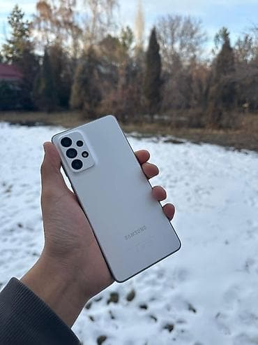 note 8 2021: Samsung Galaxy A73 5G, Б/у, 128 ГБ, цвет - Белый, 2 SIM — 1