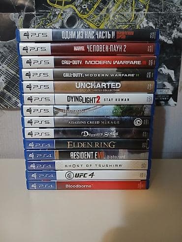 Диски PS5/PS4: - Spider‑Man 2 — 2400 - The Last of Us Part II — 2400