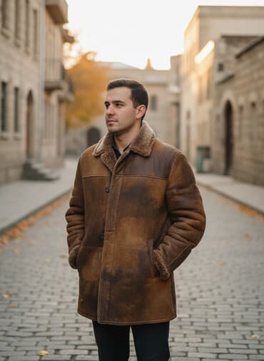 жилетка из овчины: Дубленка, Классическая модель — 1