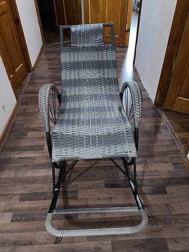ротанг кресло: Кресла-качалка, Новый, Самовывоз, цвет - Серый — 2