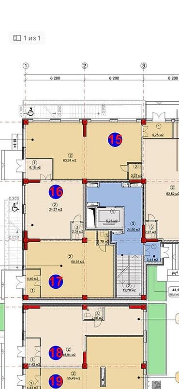 псо1: Продажа магазинов В жилом доме, 60 м², Готовая ПСО (под самоотделку), Отдельный вход, 1 этаж — 5