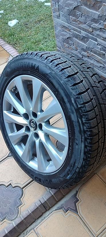 Колеса в сборе 215 / 55 / R 17, Зима, Б/у, Комплект, Легковые, Литые, отверстий - 5 at lalafo.kg Колеса в сборе 215 / 55 / R 17, Зима, Б/у, Комплект, Легковые, Литые, отверстий - 5