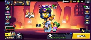 Техника жана электроника: Игровой аккаунт Brawl Stars Основное: - Путь к славе: 59 414 (рекорд — 6