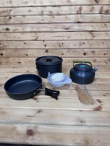 Походный набор посуды Cooking Set DS-308 Компактный комплект для — 1