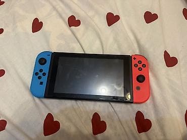 нинтендо свичь: Nintendo Switch (не OLED) с джойконами Neon Blue/Neon Red + игры — 1