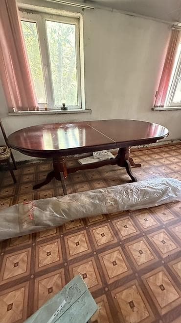 обеденный стол: Стол трансформер Для зала, Раскладной стол, Длина, см: не указано см, цвет - Коричневый — 4