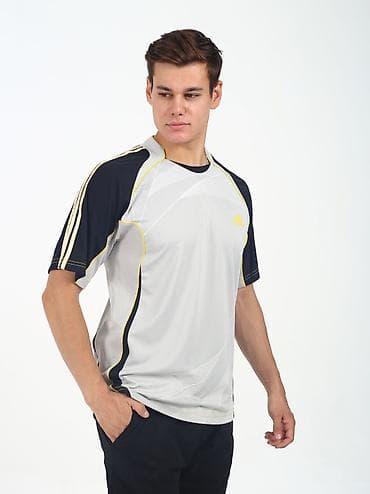 nike teech: Мужская спортивная футболка с коротким рукавом ADIDAS TREINO — 7