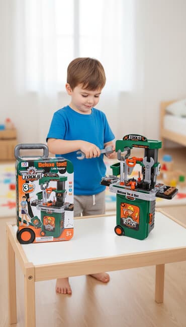 военные конструкторы: Детский игровой набор «Мастерская/Инструменты» Мастерская оснащена — 1