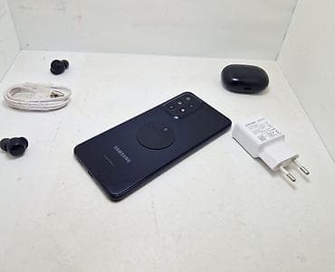 a33 5g: Samsung Galaxy A33 5G, Б/у, 128 ГБ, цвет - Черный, 1 SIM, 2 SIM, eSIM — 2
