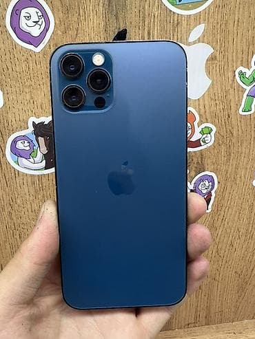 12 про мини: IPhone 12 Pro, Б/у, 256 ГБ, Pacific Blue, Чехол, 75 % — 1