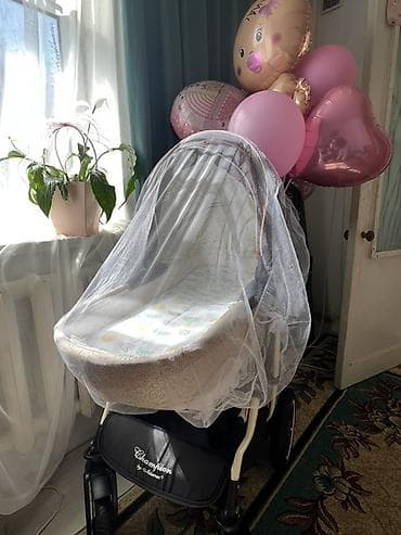 Коляска, Другой бренд, цвет - Коричневый, Б/у