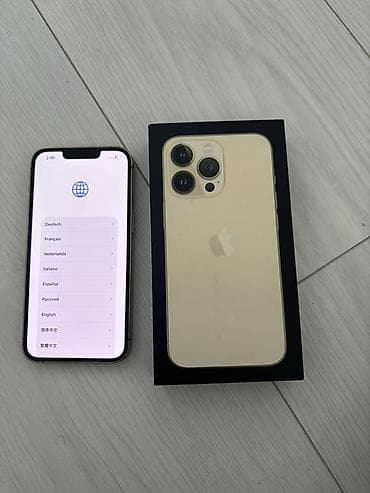 айфона 13: IPhone 13 Pro, Золотой, Коробка — 1