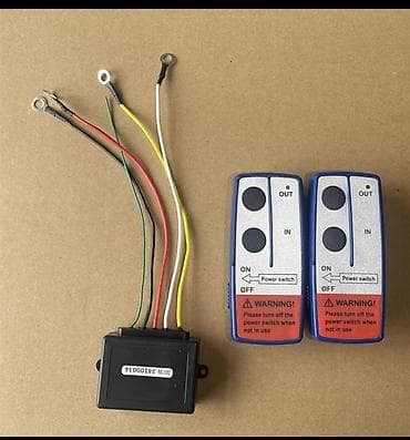 кнопочная машина: Пульт лебедки .Беспроводной комплект управления лебёдкой 12В 24В в — 1