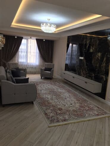 долгосрочная квартира кызыл аскер: 3 комнаты, Без подселения, С мебелью полностью — 12