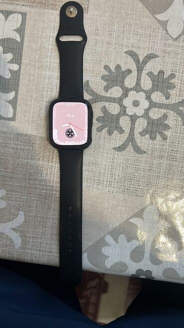 купить дешовый телефон: Смарт‑часы в стиле Apple Watch 9 серия, 45 мм (черный корпус и черный — 7