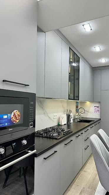 жк москва бишкек: 4 бөлмө, 102 м², 3 кабат, Дизайнердик ремонт — 4