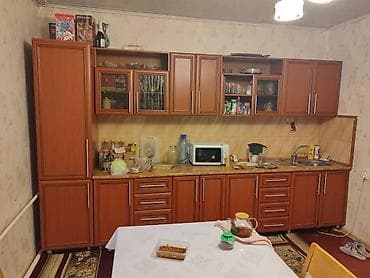 3м: Кухонный гарнитур, цвет - Коричневый, Дерево — 1
