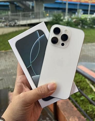 IPhone 16 Pro Max, Новый, 256 ГБ, Белый, Коробка, 100 %